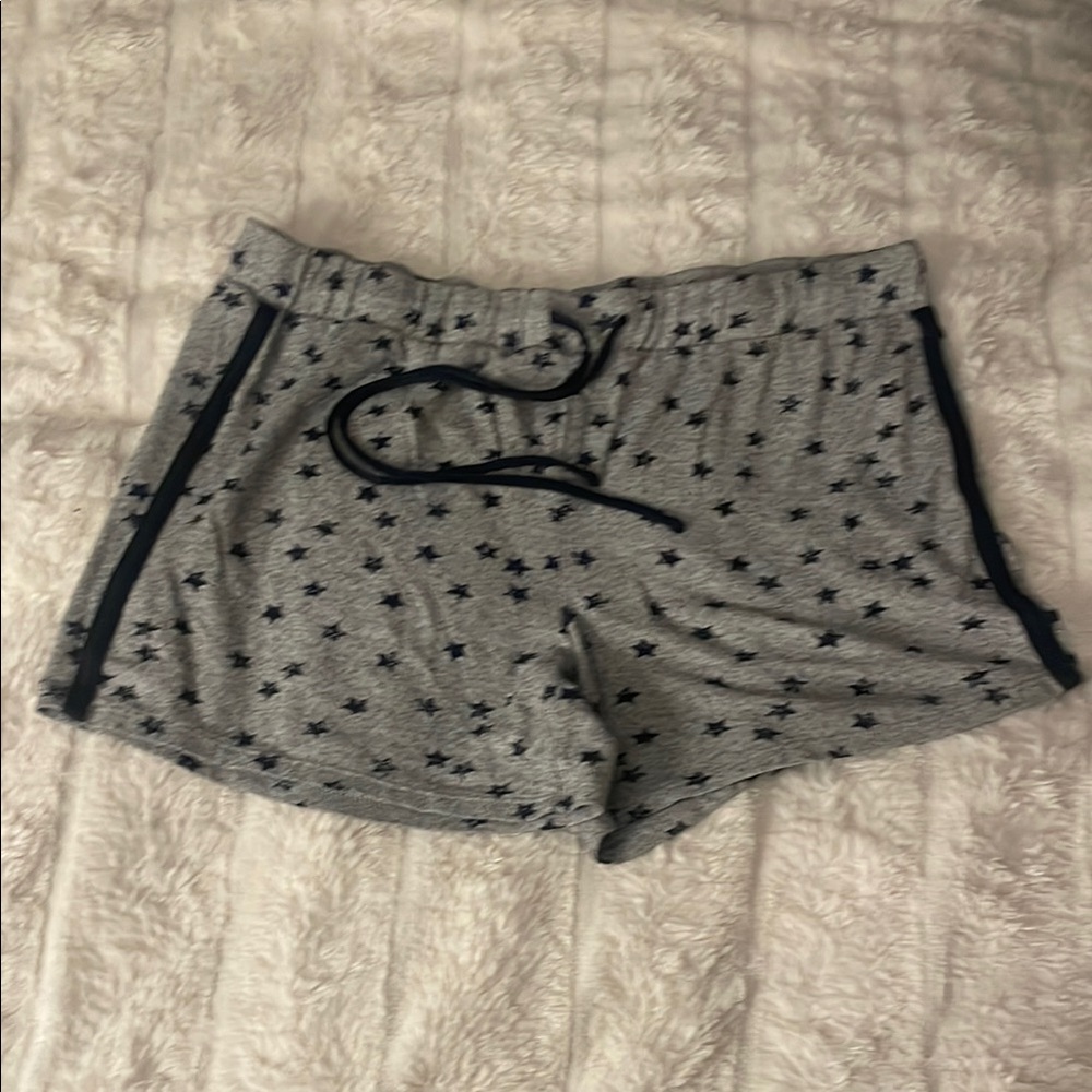 Gray Star-Patterned Women's Shorts